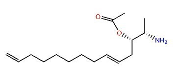 (2S,3S,5E,13E)-2-Aminotetradeca-5,13-dien-3-yl acetate